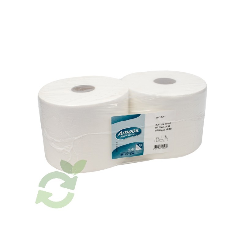 Bobina Secamanos industrial 2 capas  400 mts (2 und)