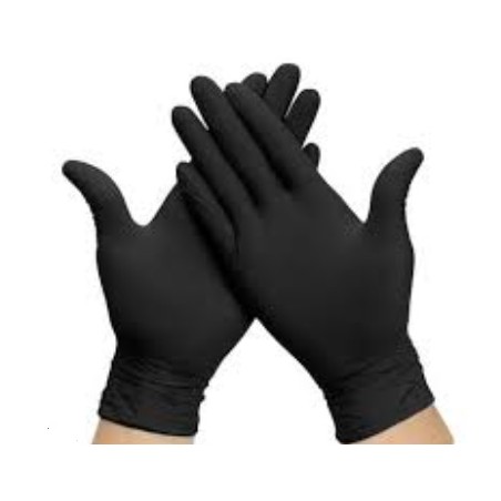 Guantes Nitrilo negro T/M (100 und)(10)