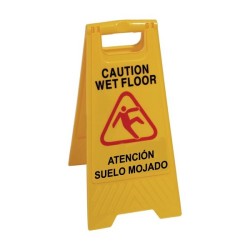 Panel señalizador de piso mojado