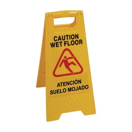 Panel señalizador de piso mojado