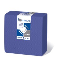 Serv. 40 x 40  Micropunto 2 capas  celulosa azul (50 und)(36)