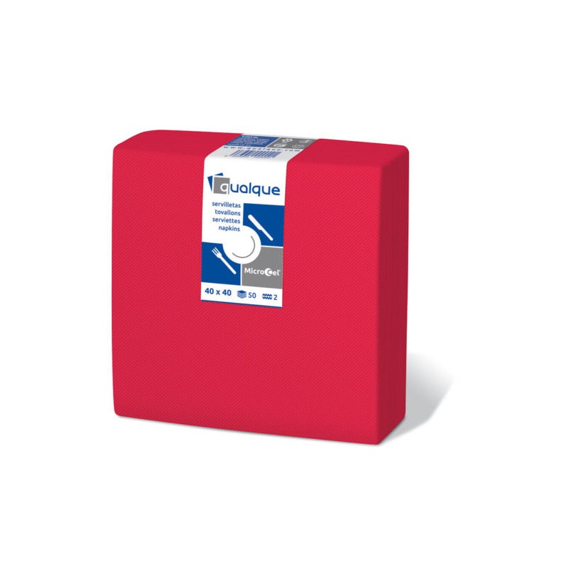 Serv. 40 x 40  Micropunto 2 capas  celulosa fucsia (50 und)(30)