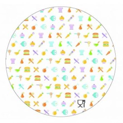 Tapa Envase aluminio redondo alto/bajo 199 mm(100 und)(5)