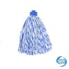 Recambio Fregona hilo microfibra (180 grs) azul-blanco