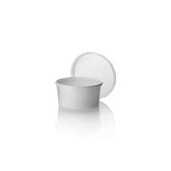 Tarrina PP blanca redonda 200 cc (100 und)(10)