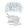Gorro pelo redondo PP blanco plegado acordeón (100 und)(20)