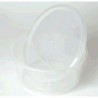Tarrina PP microondas redonda transparente 3000 cc + tapa (30 und)(3)