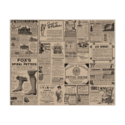 Papel envoltorio"Periódico" 31 x 38 cm Kraft (1000 und)(4)