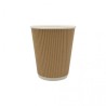 Vaso Cartón Kraft ondulado 8 onzas (25 und)(20)