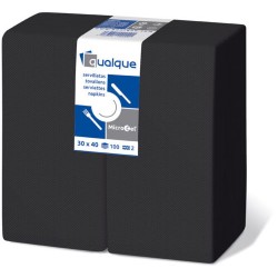 Serv. 30 x 40 cm. Micropunto 1/6 Americana, 2 Capa Celulosa Negra (100 und)(24)