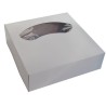 Caja tarta 26x26x8 cm (25 und) Blanca c/ventana (2)