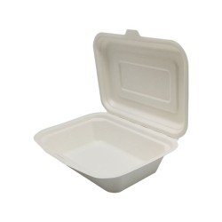 Envase Hot Dog/Snack Caña de Azúcar 185 x 135 x 46 mm (50 und)(5)