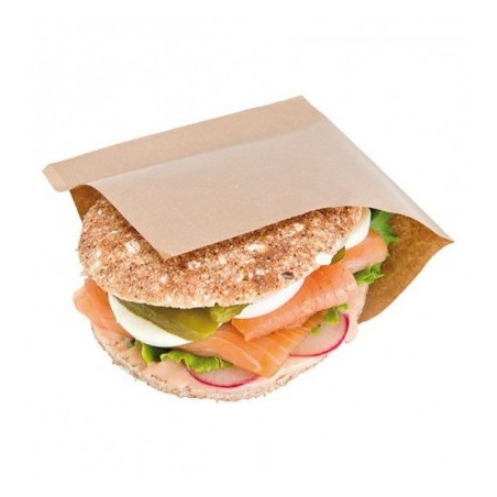 Bolsa de Kebab, hamburguesa 16 x 18 cm Kraft (250 und)(4)
