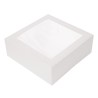 Caja Tarta 24x24x12 cm (25 und) Blanca c/ventana (4)