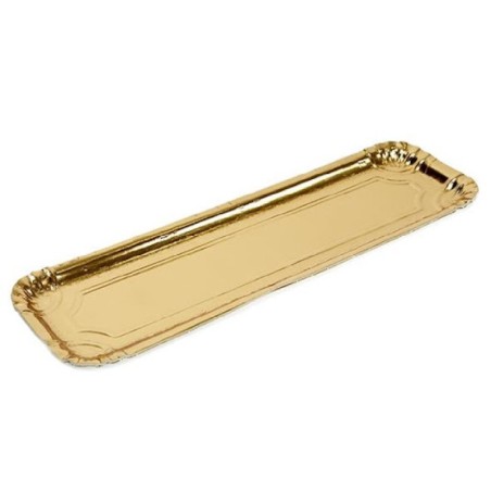 Bandeja cartón 15 x 43 cm No.55 ORO (50 und)