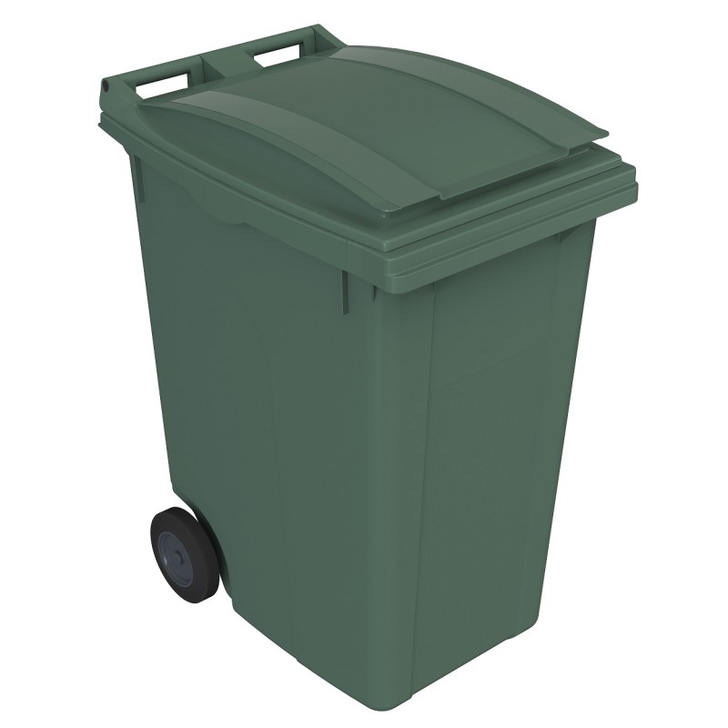 Contenedor plástico c/ruedas 360 L (sin Pedal)