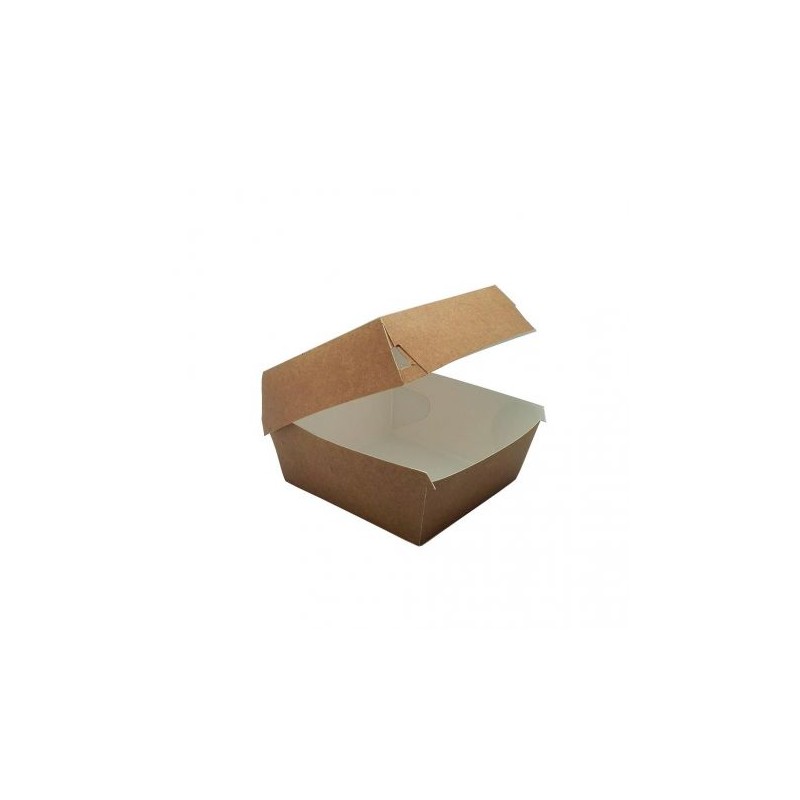 Caja portahamburguesas Kraft pequeño 8.9 x 8.9 x 7 cm (150 und)(4)
