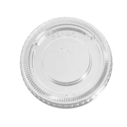 Tapa Tarrina rpet transparente  redonda 60 cc (100 und)(25)