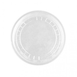 Tapa Envase rPet Redondo Transp. 177/ 237 ml- 6/8 Oz  (100 und)(10)