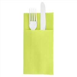 Serv. 40 x 40 Kanguro, 1/8 color Kiwi Airlaid(50 uds)(14)