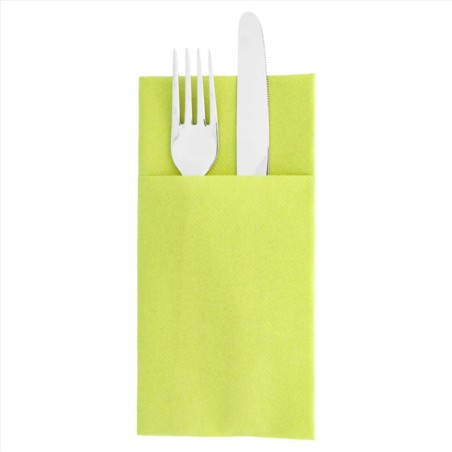 Serv. 40 x 40 Kanguro, 1/8 color Kiwi Airlaid(50 uds)(14)