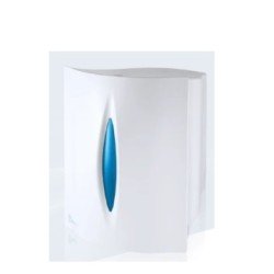 Dispensador Plástico Secamanos Visor Gris