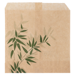 Bolsa Papel "Feel Green" 12 + 5 x 14 cm Natural Kraft (250 uds)(24)