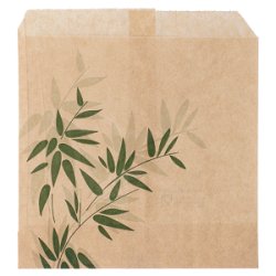 Bolsa Papel "Feel Green" 12 + 5 x 14 cm Natural Kraft (250 uds)(24)