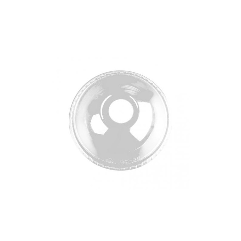 Tapa cúpula c/agujero Vaso RPet  Eco 12/16 onzas (50 und)(16)