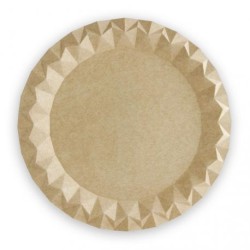 Plato Cartón Kraft 23 cm (100 und)(6)
