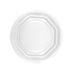 Plato PS Reutilizable Blanco Llano 22 cm (25 uds)(20)