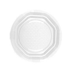 Plato PS Reutilizable Blanco Llano 22 cm (25 uds)(20)