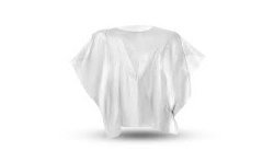 Capa peluquería 85 x 110 cm polipropileno Blanco  P/50