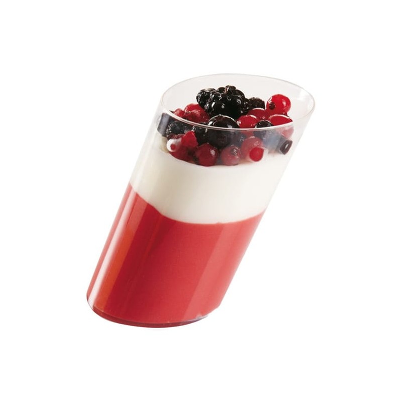 Vaso Tubo Pisa postre 170 ml (5 uds)