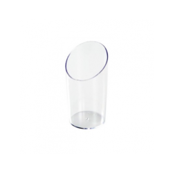 Vaso truncado redondo transparente (5 und)