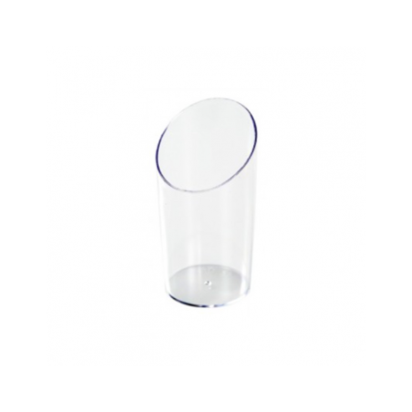 Vaso truncado redondo transparente (5 und)