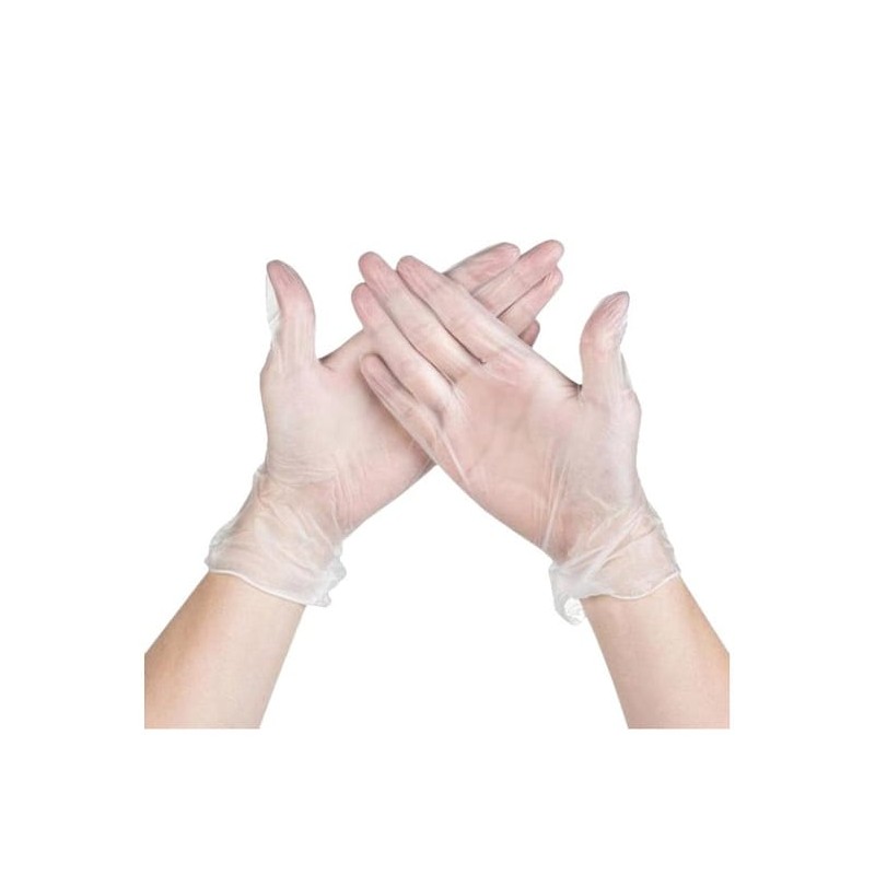 Guantes Vinilo s/polvo T/XL (100 und)(10)