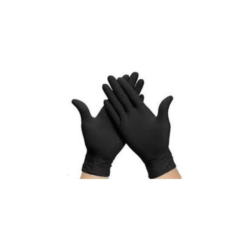Guantes Nitrilo negro T/L (100 und)(10)