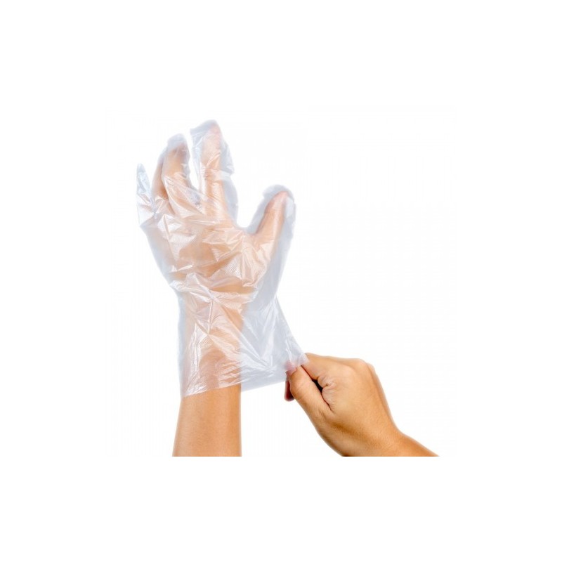 Guantes plástico (polipropileno) 100 und (100)