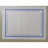 Mantel 42 x 30 cms. Blanco. Con Orla azul (2000 und)