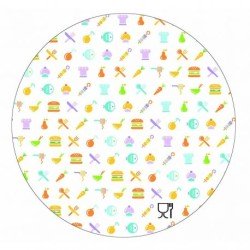 Tapa Envase aluminio redondo alto/bajo 199 mm(100 und)(5)