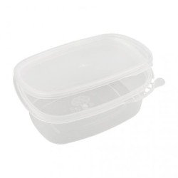 Tarrina PP oval bisagra precinto 250 cc (50 und)(12)