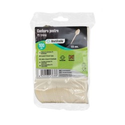 Cucharilla  Reutilizable PS Crema (100 und)(20)