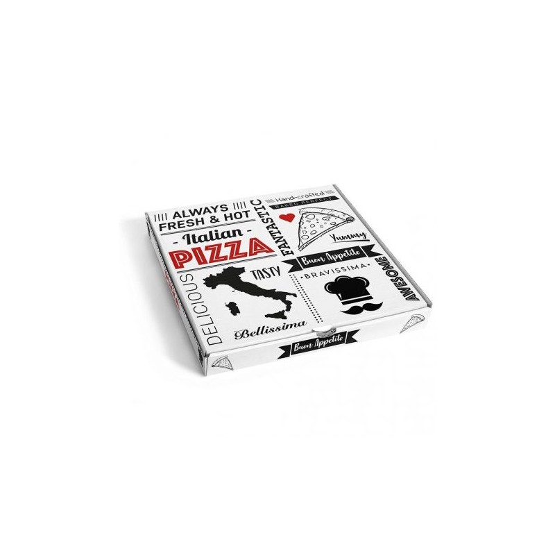 Caja de pizza 26 x 26 x 3,5 Francia  (100 und)