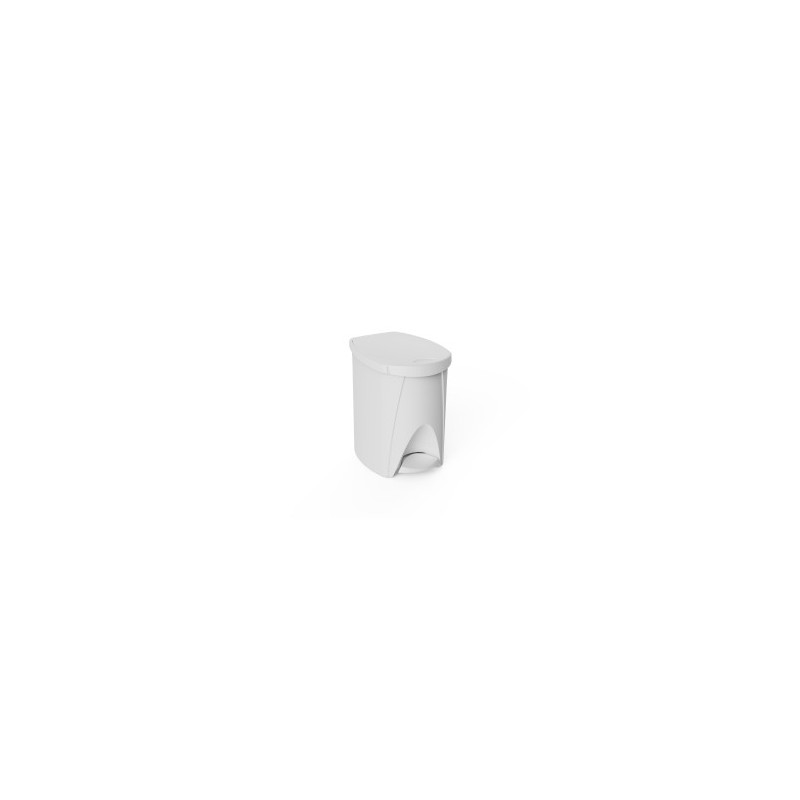 Papelera pedal 7 lts Blanca