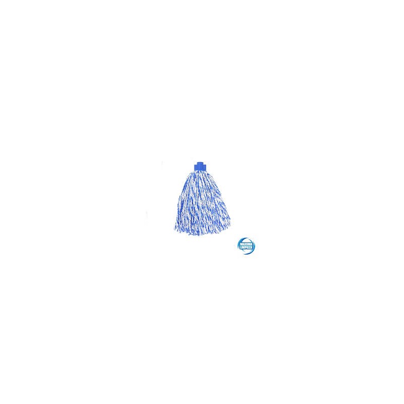 Recambio Fregona hilo microfibra (180 grs) azul-blanco