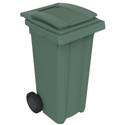 Contenedor plástico c/ruedas 120 L (Sin Pedal)