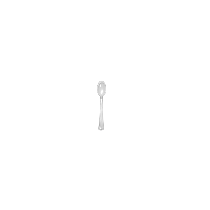 Cucharilla Postre Reutilizable Transparente 145 mm (50 und)(40)