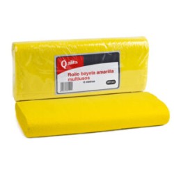Bayeta Multiusos Qalita amarilla rollo 6 m
