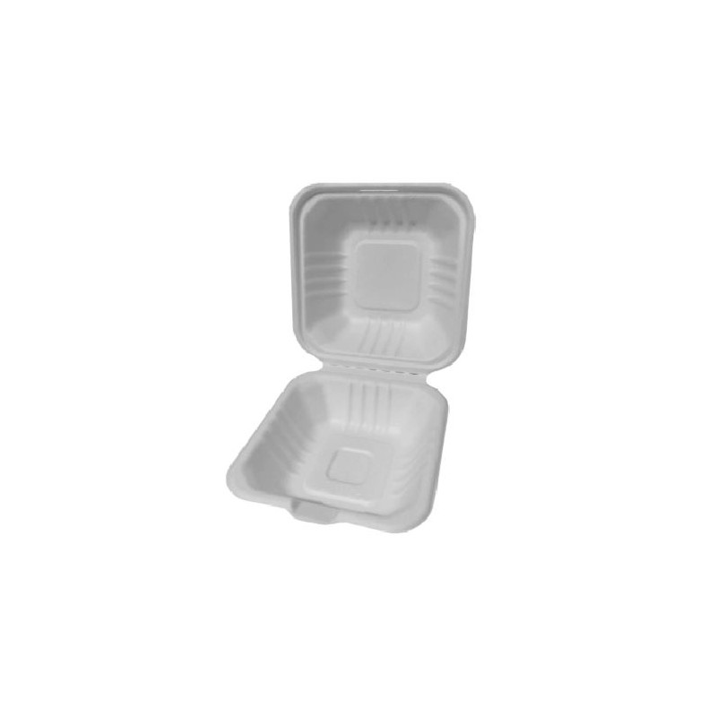 Envase portahamburguesa Grande Caña de Azúcar 150 x 150 mm (50 und)(10)